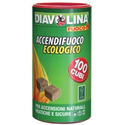 Accendifuoco ecologico DIAVOLINA 100 cubetti