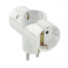 Adattatore triplo 3 schuko entrata schuko uscita 3 schuko ECOVA 30055 bianca