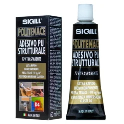 Adesivo poliuretanico strutturale SIGILL POLITENACE 779 classe D4 tubetto ml.60 trasparente