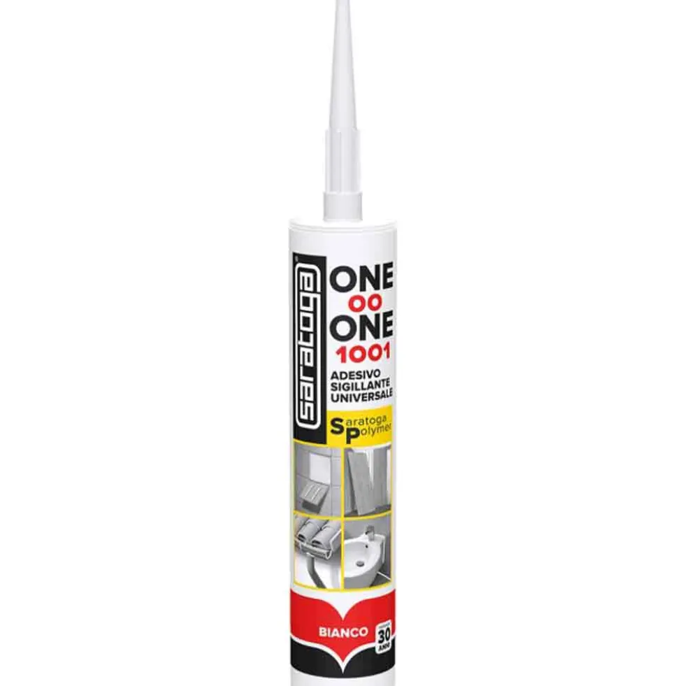 Adesivo sigillante universale SARATOGA POLYMER ONE 00 ONE 1001 ml.280 bianco