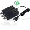 Alimentatore tv switching da interno 12V 300mA 2 uscite con filtro 5G JOLLY LINE 41049/2U