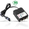 Amplificatore tv da interno 2 uscite regolabili UHF+VHF max 30 dB filtro 5G JOLLY LINE 45163 AMS2/RF