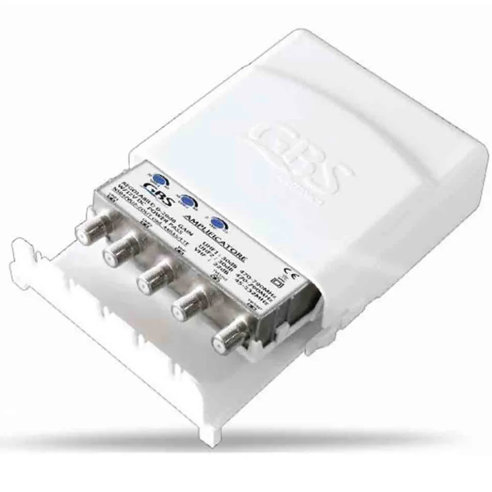 Amplificatore tv da palo UHF + VHF 2 uscite con regolazione JOLLY LINE 44635LTE NSR4/VU2 - LTE