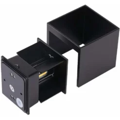 Applique LED cubo da esterno LISBONA 10W IP65 angolo di luce regolabile 2CCT 3000/4000k bianco/antracite