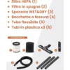 Aspirasolidi e liquidi 1300W lt.12 con scuoti filtro VINCO 40020