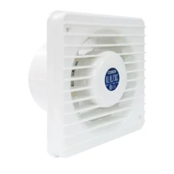 Aspiratore elettrico assiale da parete o soffitto LUX T100 bianco foro mm.100