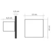 Aspiratore elettrico da muro mm.100 19w silver VECAMCO per bagni e cucine