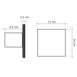 Aspiratore elettrico da muro mm.100 19w silver VECAMCO per bagni e cucine