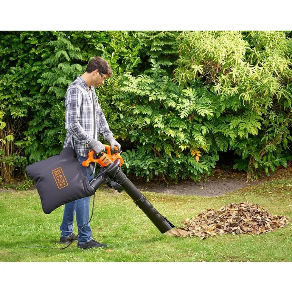 Aspiratore soffiatore trituratore elettrico 2600W BLACK+DECKER BEBLV260