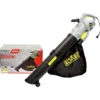 Aspiratore soffiatore trituratore elettrico per foglie 3000W sacco lt.40 KOMBO