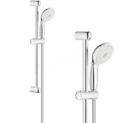 Asta saliscendi per doccia GROHE NEW TEMPESTA 100 con doccetta anticalcare a 3 getti GROHE 27598001