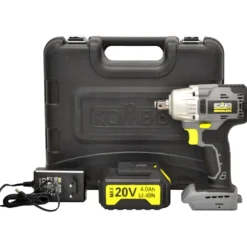 Avvitatore a impulsi brushless 1/2" svitabulloni KOMBO PRO con batteria 20V 4Ah e kit accessori