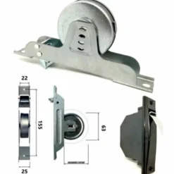 Avvolgitore semincasso con cintino stretto mt.6 con placca e cassetta