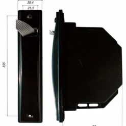 Avvolgitore semincasso con cintino stretto mt.6 con placca e cassetta
