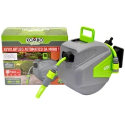 Avvolgitubo automatico a muro mt.10 da giardino KOMBO