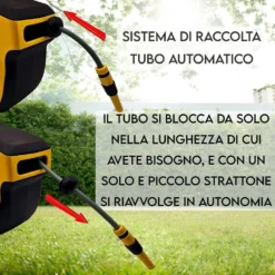 Avvolgitubo automatico a parete kit tubo mt.15 x 1/2