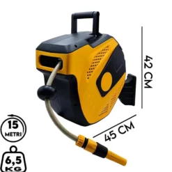 Avvolgitubo automatico a parete kit tubo mt.15 x 1/2