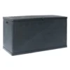 Baule multiuso WOOD in resina effetto legno 420 lt. cm.120 x 56 x 63h antracite