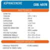 Bidone aspiracenere 600W lt.4 con filtro HEPA lavabile VINCO 40178