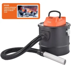 Bidone aspiracenere 800W lt.12 con filtro HEPA aspira cenere calda VINCO 40179