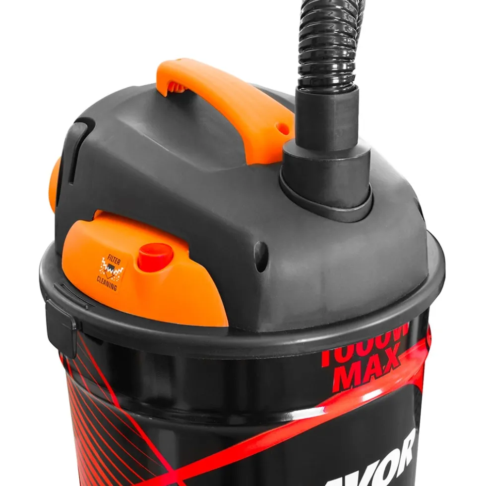 Bidone aspiracenere 1000W lt.18 LAVOR ASHLEY 901 con accessori
