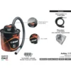 Bidone aspiracenere 800W lt.18 LAVOR ASHLEY 111 con accessori