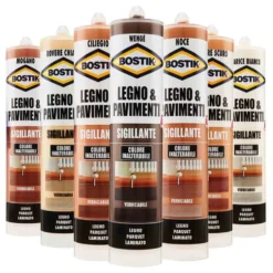 BOSTIK Legno e Pavimenti sigillante inodore per legno e parquet ml.300 rovere scuro