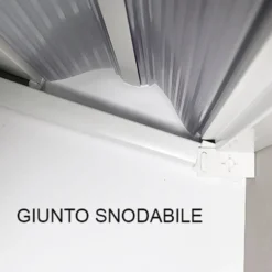 Box doccia a soffietto in pvc 2 lati cm.70 x 70 riducibile mod. ROSY linea plissè