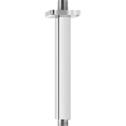 Braccio doccia a soffitto cromato quadro 1/2" cm.30 con rosone