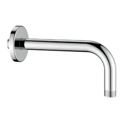 Braccio doccia cromato tondo tipo leggero 1/2" d.18 cm.40 con rosone