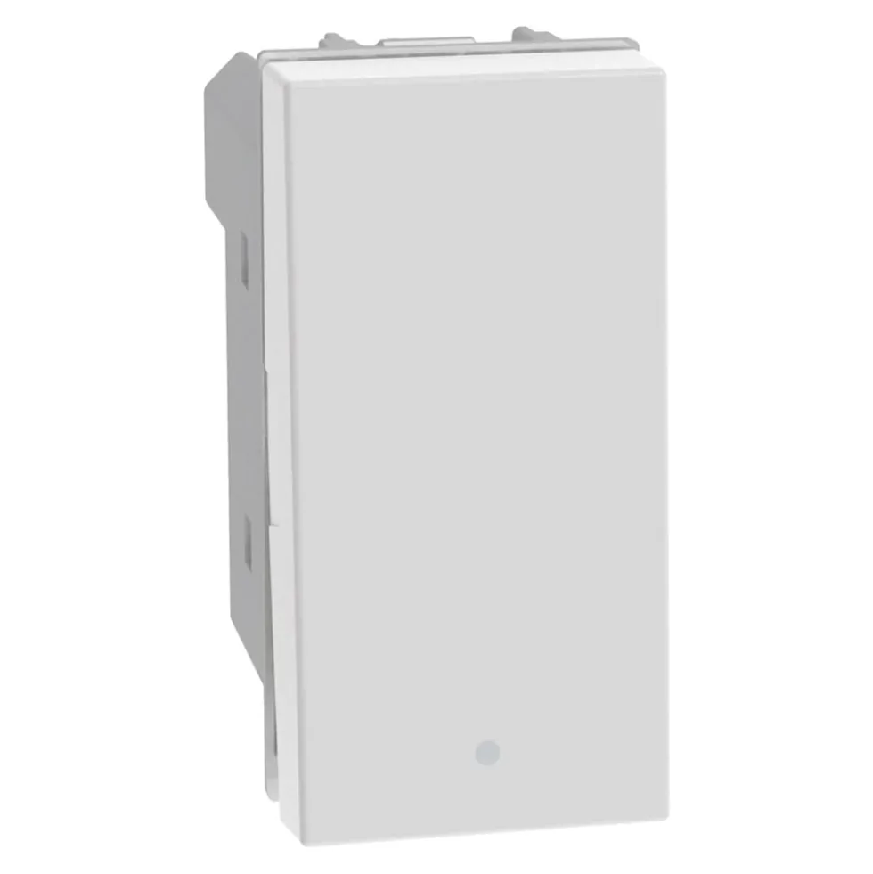 BTICINO MatixGO Invertitore unipolare basculante 1P 10AX bianco