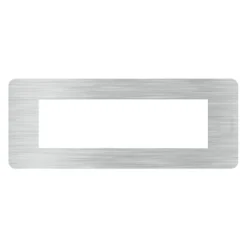 BTICINO MatixGO Placca 7 posti Aluminium