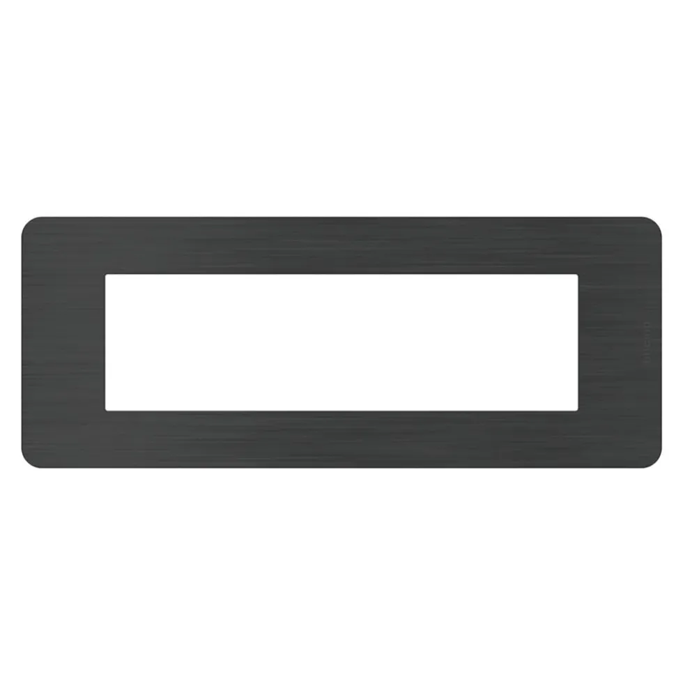 BTICINO MatixGO Placca 7 posti Black Nickel