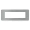 BTICINO MatixGO Placca 7 posti Steel
