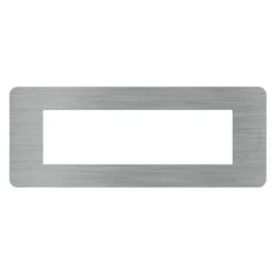 BTICINO MatixGO Placca 7 posti Steel
