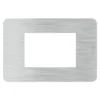 BTICINO MatixGO Placca 3 posti Aluminium