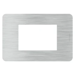 BTICINO MatixGO Placca 3 posti Aluminium