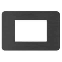 BTICINO MatixGO Placca 3 posti Black Nickel