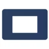BTICINO MatixGO Placca 3 posti Blue
