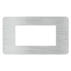 BTICINO MatixGO Placca 4 posti Aluminium