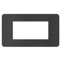 BTICINO MatixGO Placca 4 posti Black Nickel