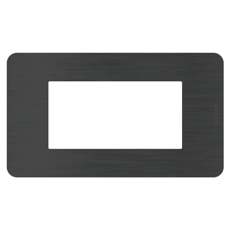 BTICINO MatixGO Placca 4 posti Black Nickel