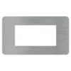 BTICINO MatixGO Placca 4 posti Steel