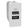 BTICINO MatixGO Presa caricatore USB tipo A + tipo C 15W bianca