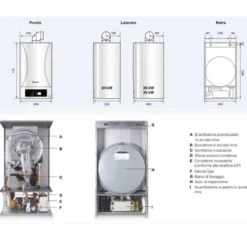 Caldaia a condensazione THERMEX RIGEL ERP PM 24kw a camera stagna