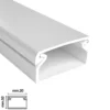 Canalina elettrica coprifili bianca mm.20 x 10 barra mt.2