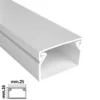 Canalina elettrica coprifili bianca mm.25 x 16 barra mt.2