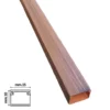 Canalina elettrica coprifili colorata noce scuro effetto legno mm.15 x 10 cf.20 mt.