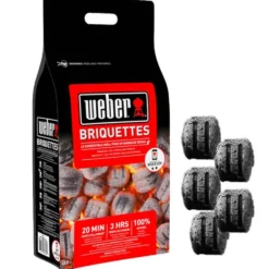 Carbone a bricchetti per barbecue kg.4 "Briquettes" WEBER