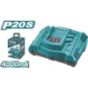 Caricabatterie rapido 20V 4Ah per batterie TOTAL TOTTFCLI2003